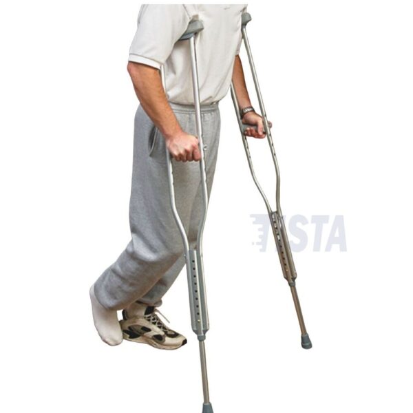 Adjustable Aluminum Axillary Crutch Use