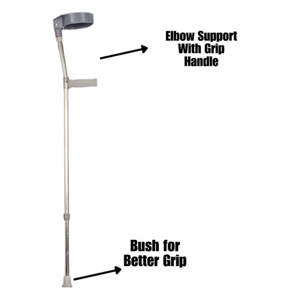 Adjustable Elbow Crutch Detail