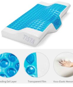 Cooling gel memory foam bed pillow