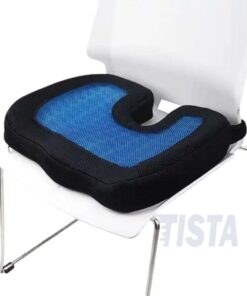 Cooling Gel Memory Foam Coccyx Cushion in Chair