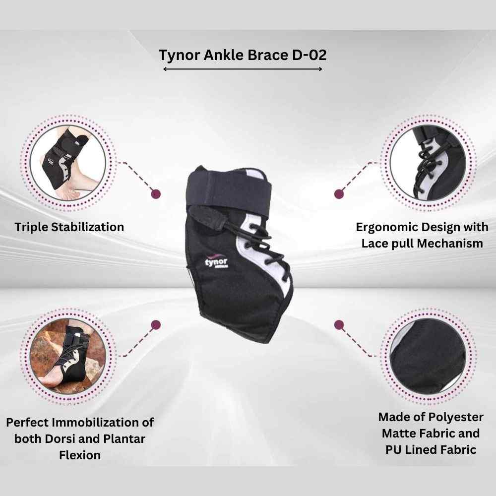 D-02 Tynor Ankle Brace Features