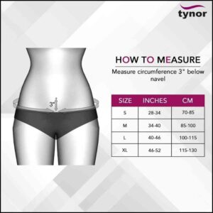 Hernia Belt Tynor A-16 Measurement
