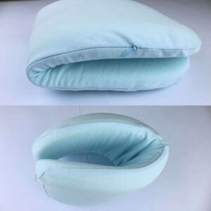Memory Foam Flat Head Baby Bed Pillow Side View