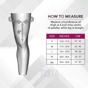 Tynor OA Knee Support Neo J 08 Size Measurement