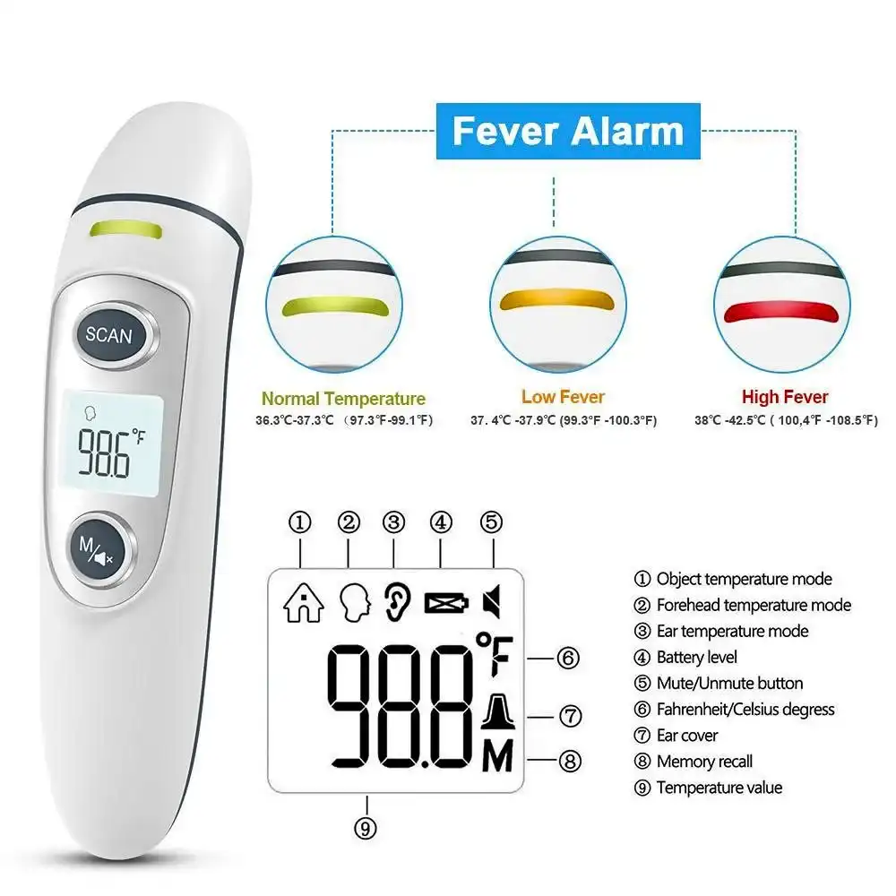 Finicare Non-Contact Body Thermometer FC-IR100 Fever Alarm