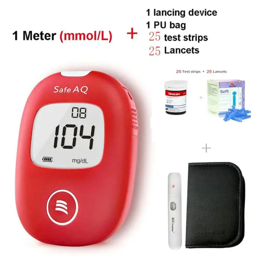 Sinocare Safe Smart AQ Diabetes Machine Box Set