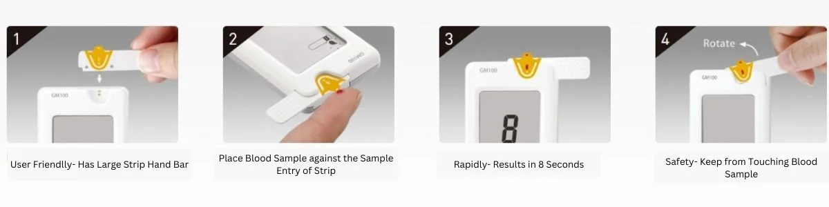 Bionime Blood Glucose Test Machine Step by Step