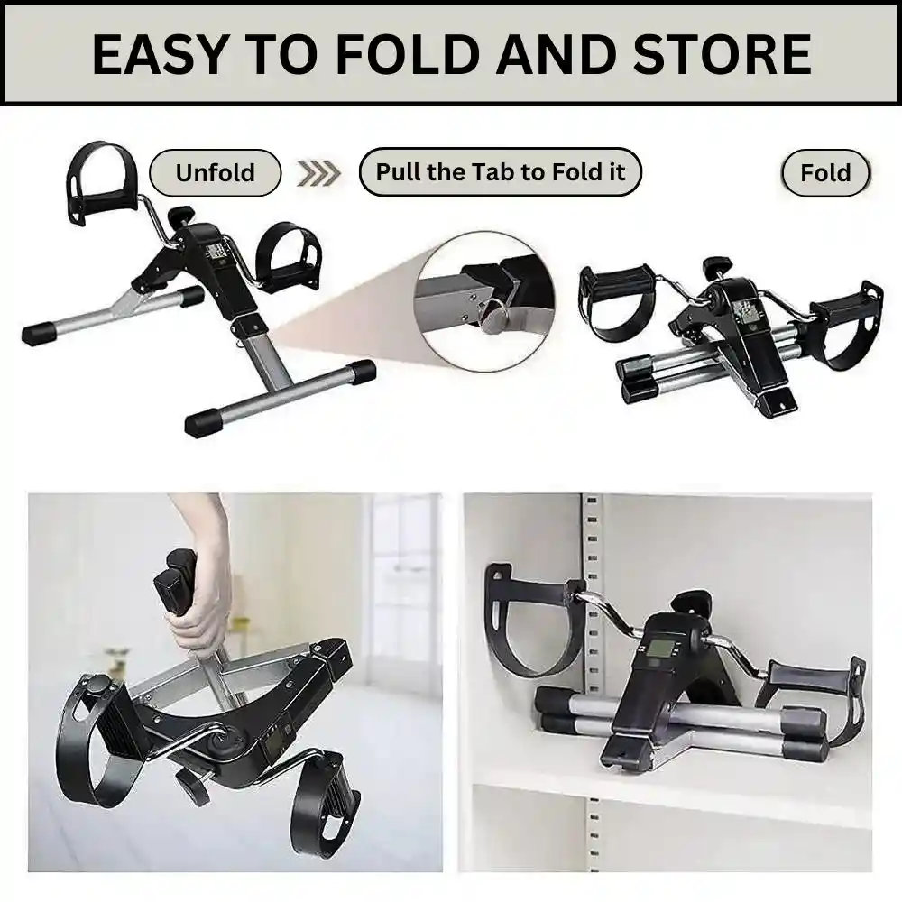 Foldable Mini Exercise Cycle Fold and Store Features