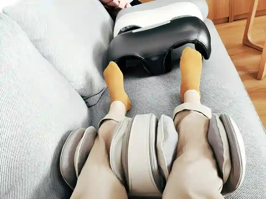 Leg and Knee Massager Using in Legs