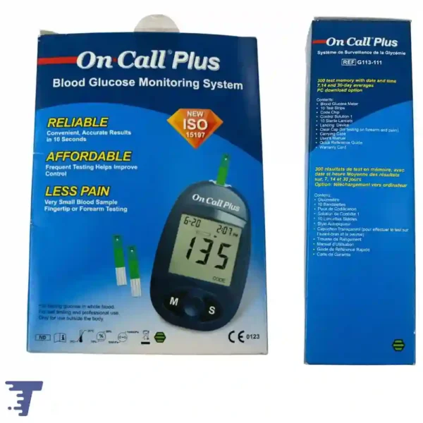 On Call Plus glucose meter product box